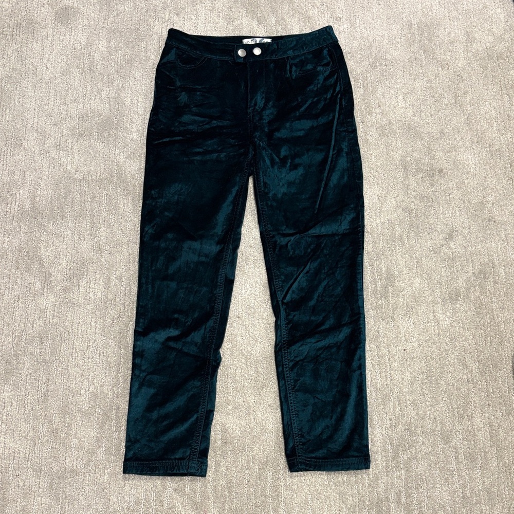 We The Free Teal Velvet Pants Sz 26